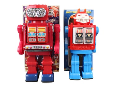 Lot of (2) Battery Operated Robots