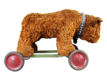 Stuffed Bear on Wheels