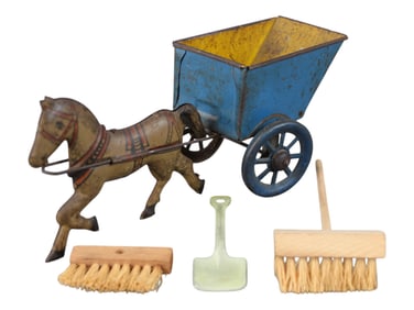 (2) Piece Tin Lithographed Toy Lot