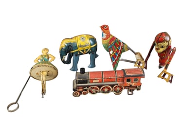 Lot of (5) Tin Toys