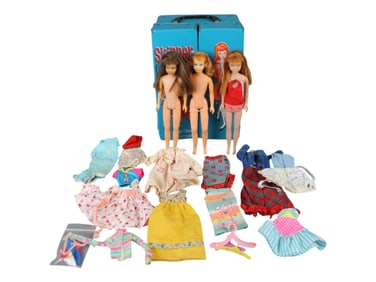 Skipper Doll Case, Dolls, Clothing, Etc