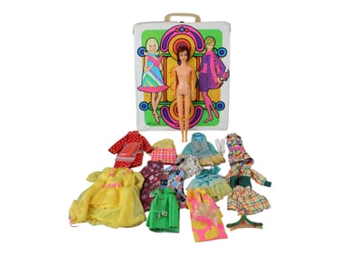 Francie and Casey Doll Case with Doll & Outfits