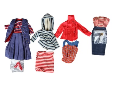 Vintage Lot of Barbie Fashion Clothing / Outfits