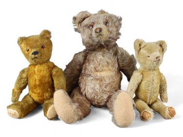 Lot of (3) Early Teddy Bears