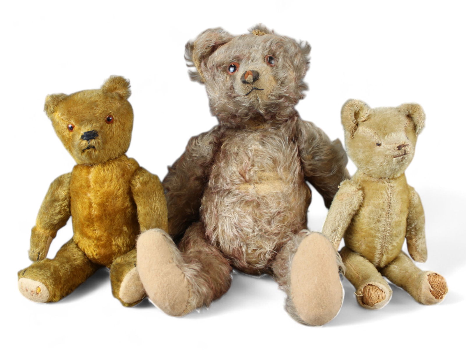 Lot of (3) Early Teddy Bears (1 of 7)