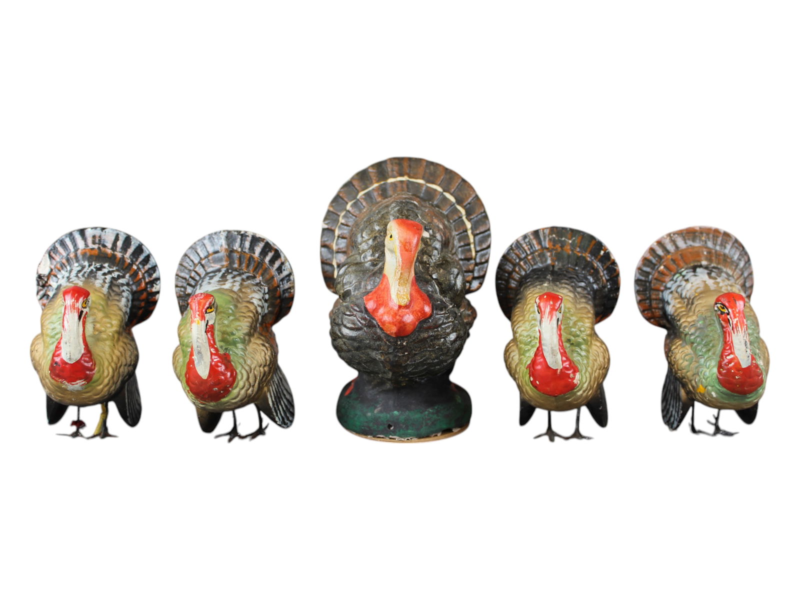 Lot of Turkey Composition Candy Containers (1 of 7)