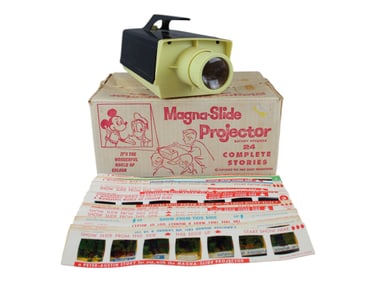 Disney Magna Slide Projector with Slides in Box