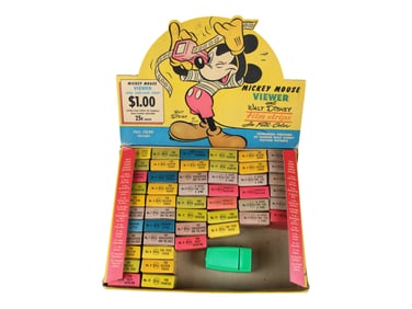 Mickey Mouse Viewer Store Display Box w Films