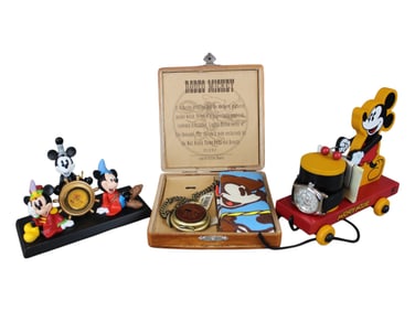 (3) Mickey Mouse Collectors Watches MIB