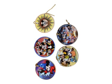 (5) Disneyana Christmas Ornaments 1994-1997