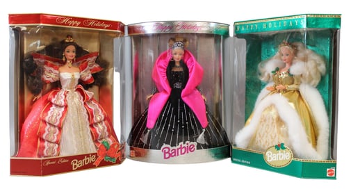 Holiday Barbie Lot of (3) New in Box