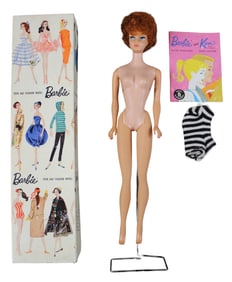 1961 Barbie #850 Titian Bubblecut with Box