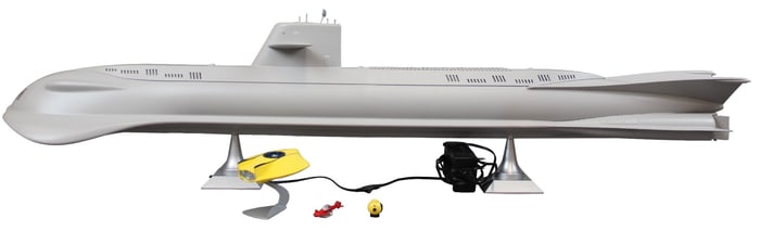 Moebius Voyage to the Bottom Sea Submarine Model