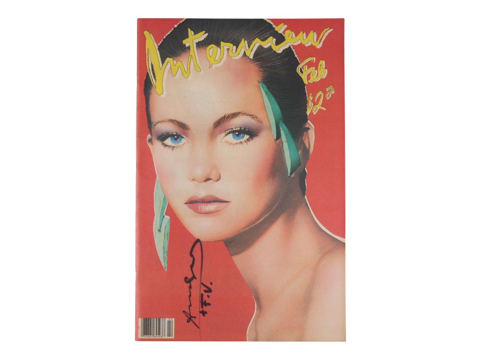 Andy Warhol Signed Interview Magazine Diane Lane (1 of 2)
