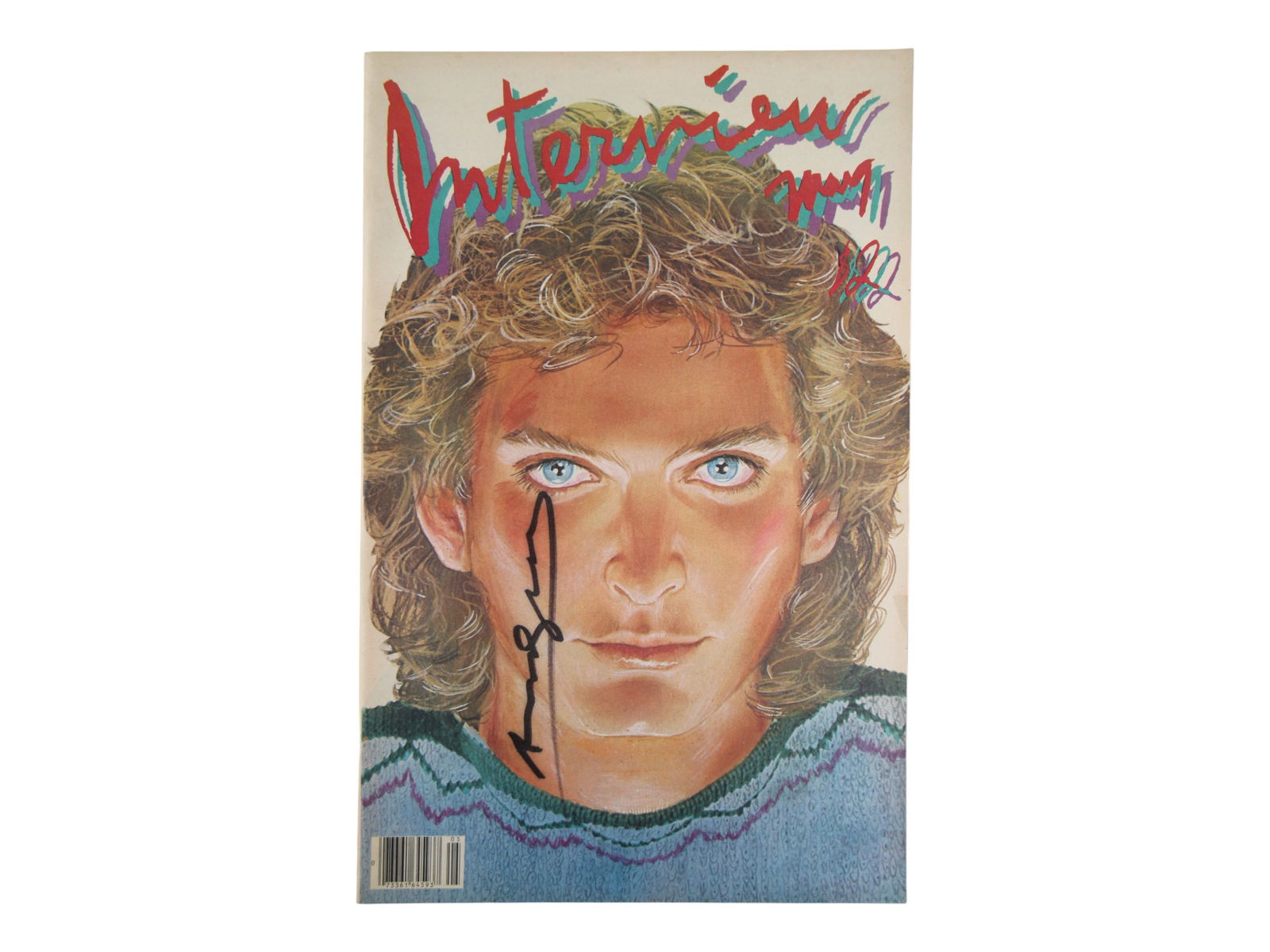 Andy Warhol Signed Interview Magazine Rex Smith (1 of 2)