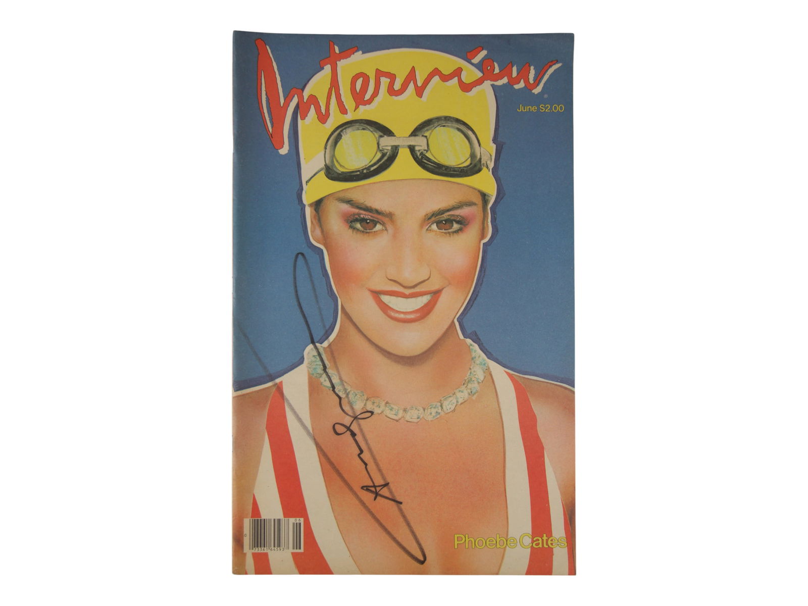 Andy Warhol Signed Interview Magazine Phoebe Cates (1 of 2)