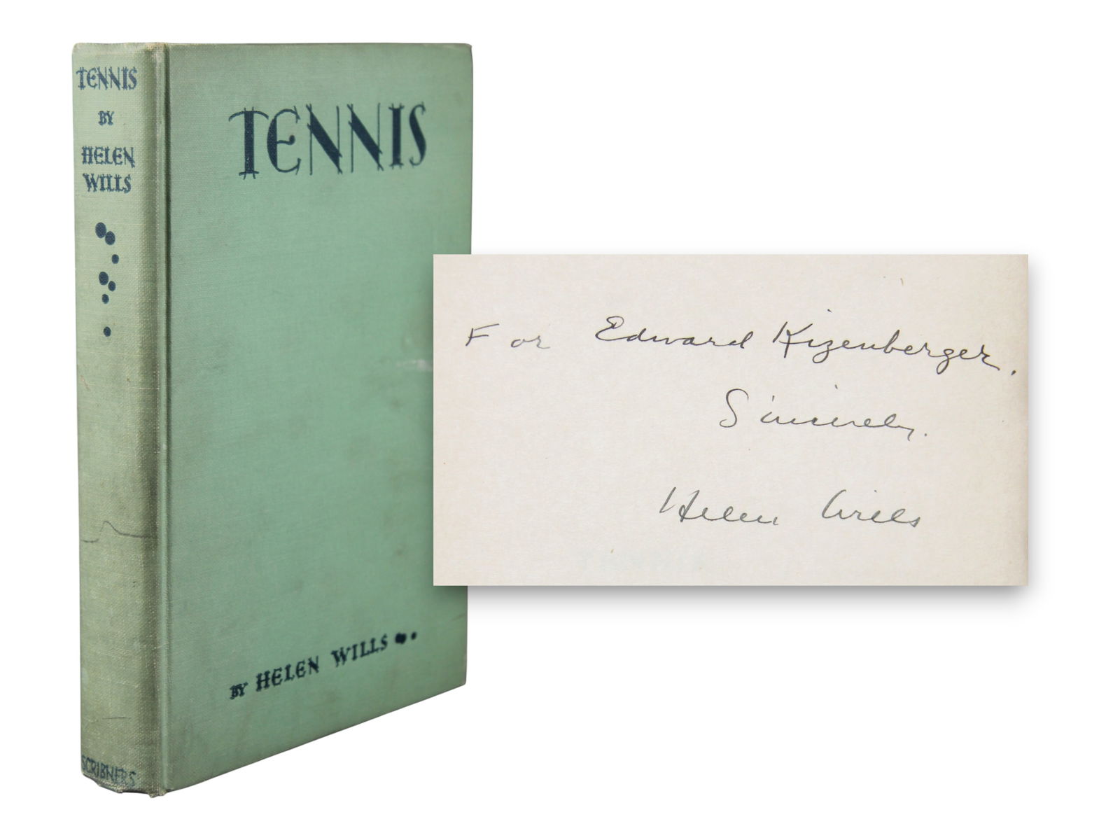 Helen Wills. Tennis 1st Edition Signed (1 of 2)