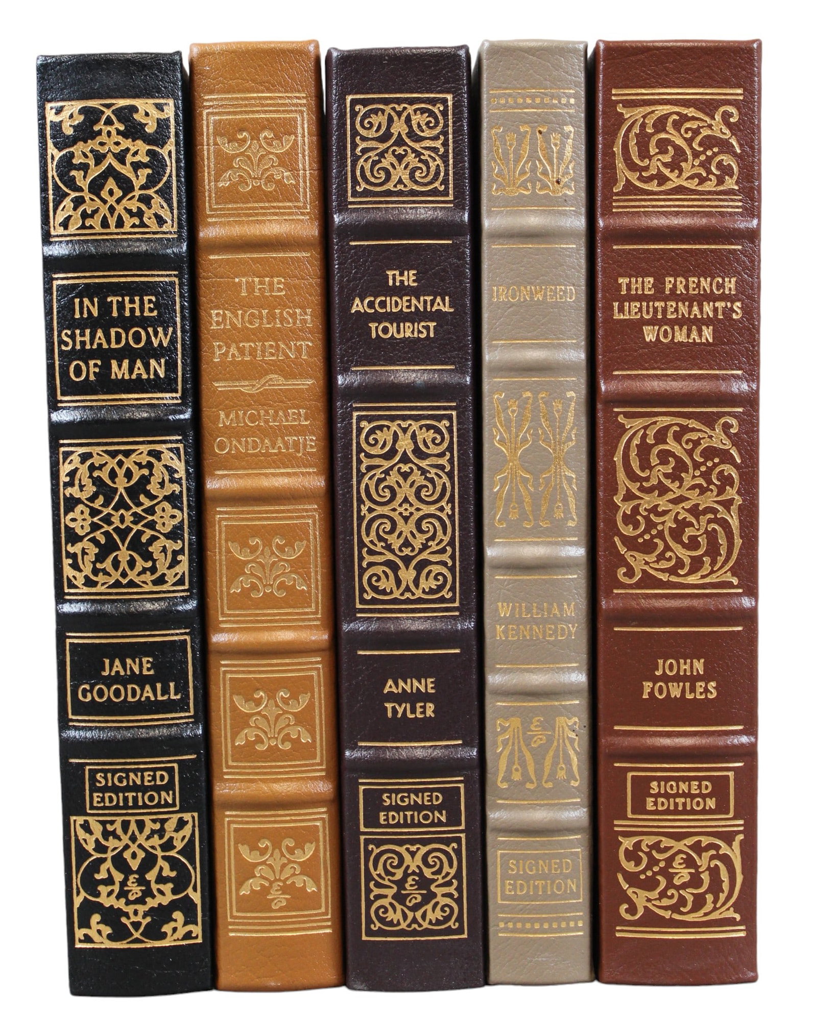 Signed Easton Press Lot of (5) Volumes: Includes Tyler. The Accidental Tourist and others. See images for details.