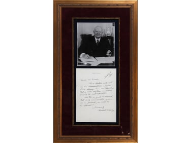President Herbert Hoover Handwritten Letter Signed