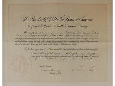 President Calvin Coolidge 1925 Signed Appointment