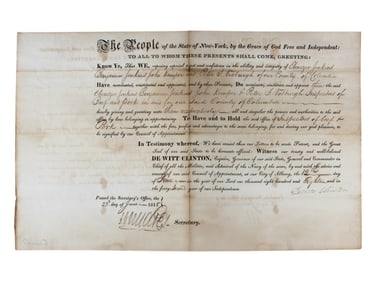 (3) DeWitt Clinton Signed Appointment Documents