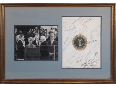 President Ronald Reagan and 30+ Others Signed Page