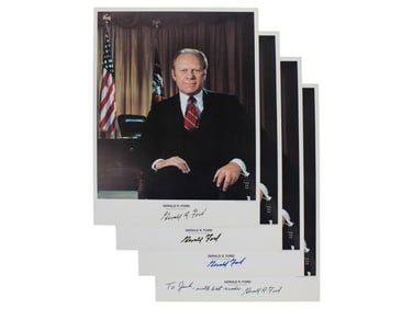 (4) Gerald Ford Signed Official Photographs