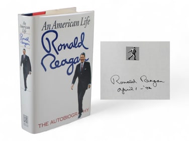 Ronald Reagan - An American Life Signed Book