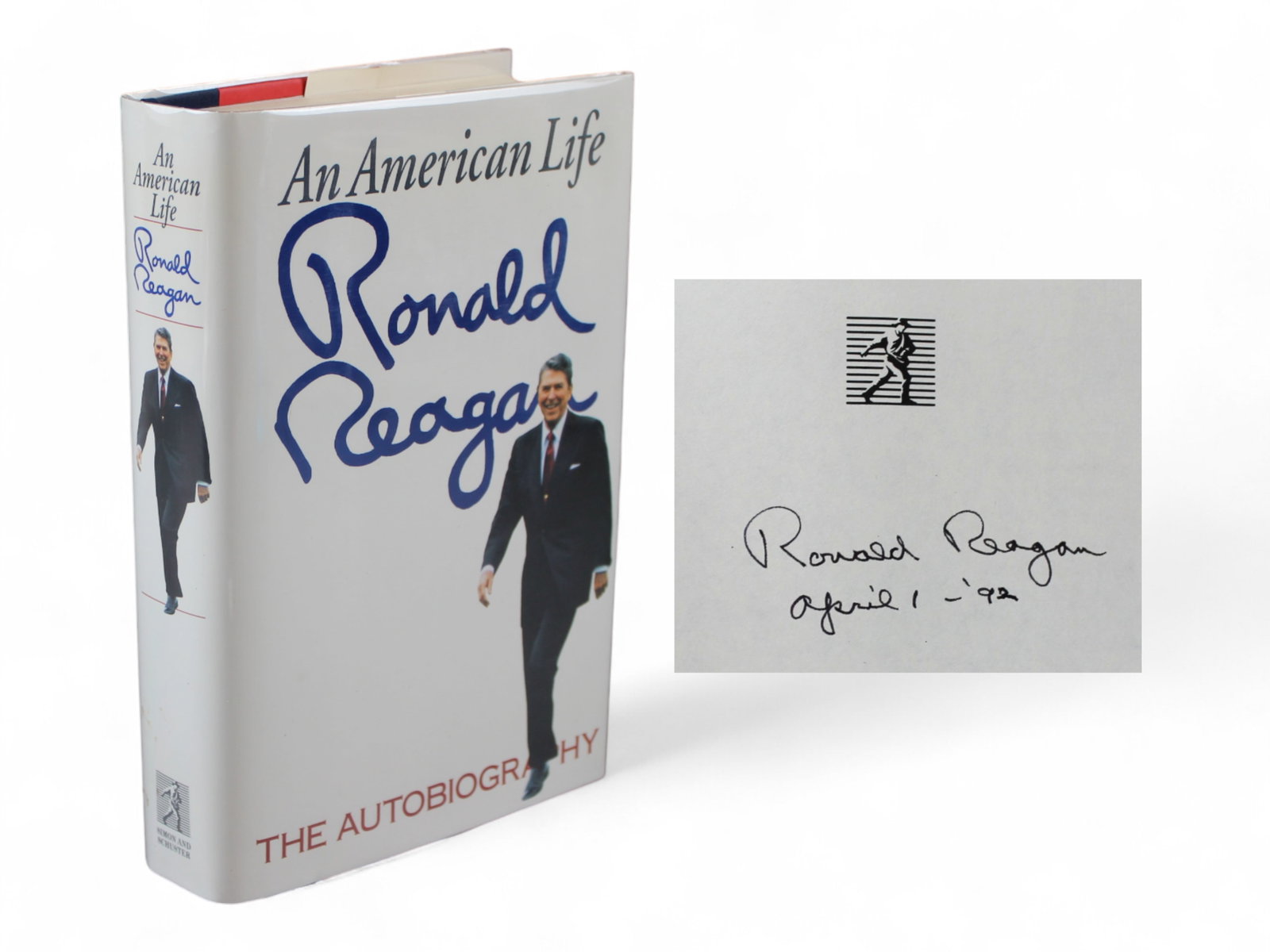 Ronald Reagan - An American Life Signed Book: An American Life The Autobiography signed by Ronald Reagan and Dated 4/1/92.