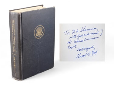 Gerald Ford Signed Warren Commission Book