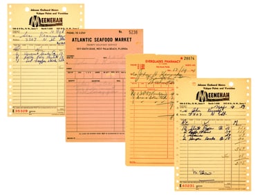 Kennedy Family Receipts