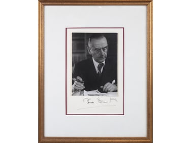 Thomas Mann Signed Display with Photo