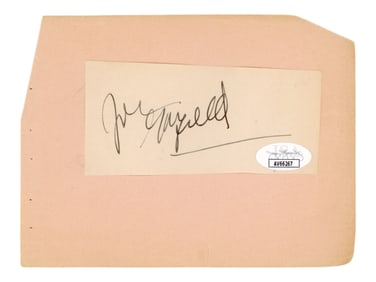 Actor John Garfield Signed Cut JSA