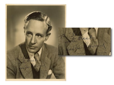 Leslie Howard Signed Photograph