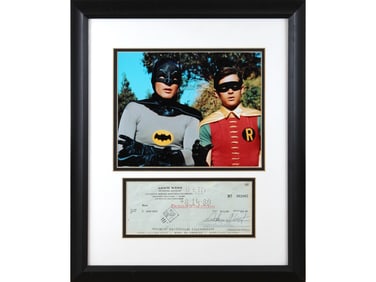 Adam West Signed Check