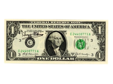 Buzz Aldrin Signed U.S. One Dollar Bill JSA