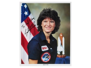 Sally Ride Signed NASA Photograph JSA