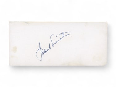 Frank Sinatra Cut Signature