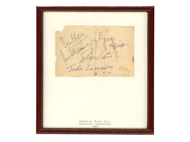 The Beatles Multi-Signed Cut JSA