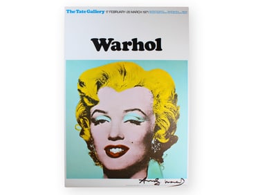 Marilyn Monroe by Andy Warhol Signed Poster