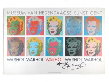 Andy Warhol Signed Museum Poster