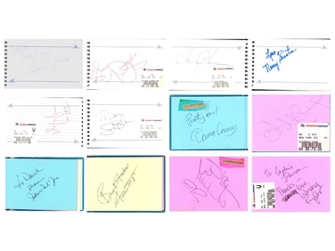 (3) Celebrity Autograph Books