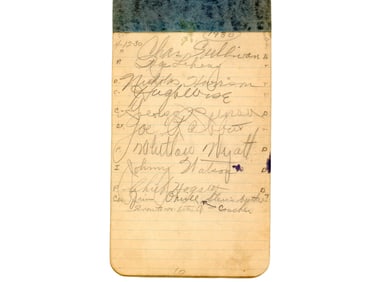 1930's Baseball Autograph Book