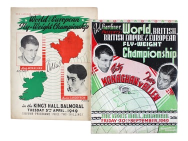 (2) Fly-Weight Championship Boxing Programs