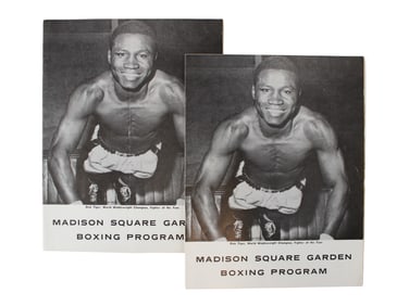 (2) 1963 Madison Garden Boxing Programs