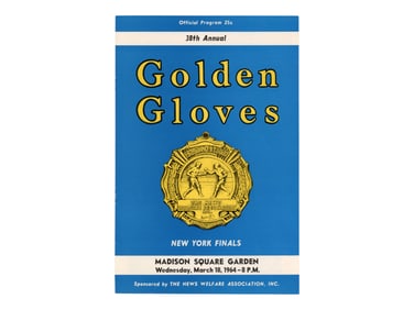 1964 Madison Square Garden Golden Gloves Program