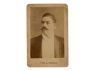 1890's John L. Sullivan Cabinet Card