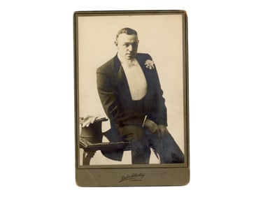 1890's Robert Fitzsimmons Cabinet Card