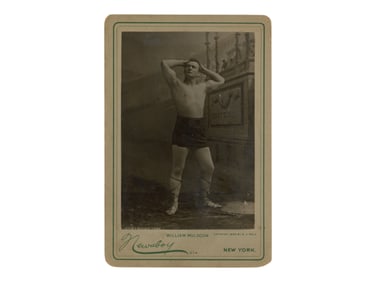 Wrestling Cabinet Card. William Muldoon