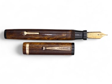 Leboeuf #75 Oversized Tiger's Eye Fountain Pen